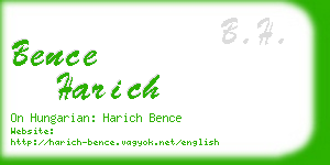 bence harich business card